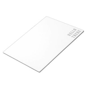 Hello There Minimalist Outline Lettering Notepad