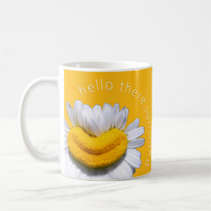 "hello there, sunshine" Chamomile Smile Mug