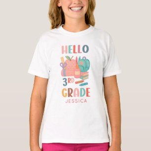 Hello Third Grade Back to School Kids T-Shirt