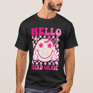 Hello Third Grade Coquette Bow Back To School 3rd  T-Shirt