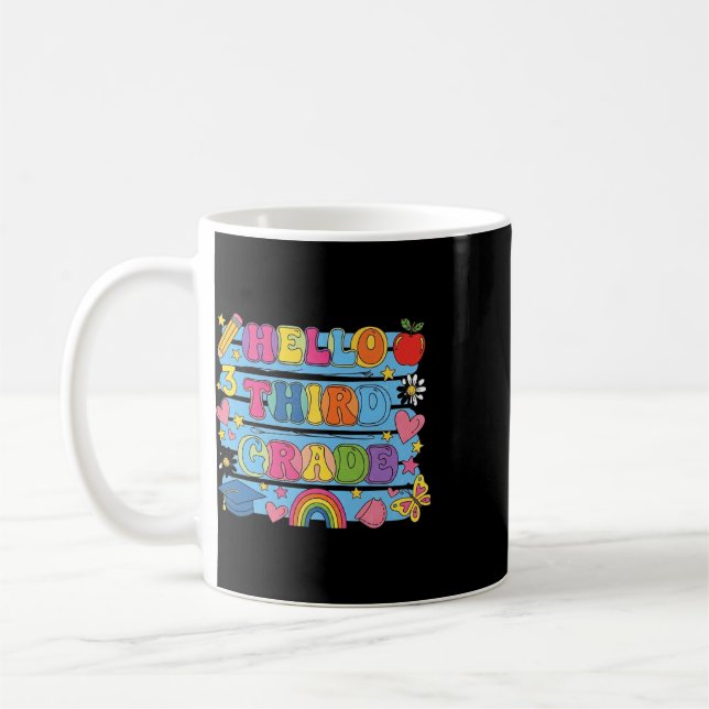 Hello Third Grade Friendship Bracelets Ck To Schoo Coffee Mug (Left)