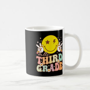 Hello Third Grade Leopard 1st Day Of School Team 3 Coffee Mug