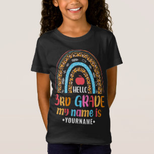 Hello Third Grade My Name is...Back to School Gift T-Shirt