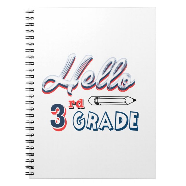 Hello third grade notebook (Front)