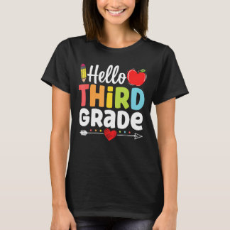 Hello Third Grade Team 3rd Grade Back To School T-Shirt