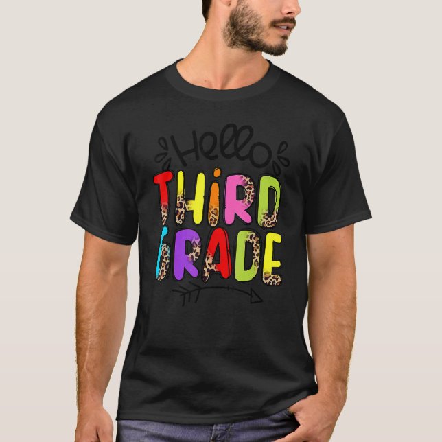 Hello Third Grade Team 3rd Grade Back To School Te T-Shirt (Front)