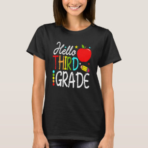 Hello Third Grade Team 3rd Grade Back To School Te T-Shirt