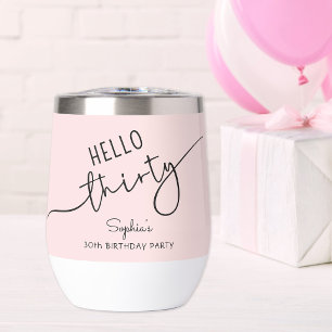 Hello Thirty Modern Script Birthday 