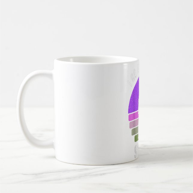 Hello Three Rainbow I Am 3 Year Old Happy Birthday Coffee Mug (Left)