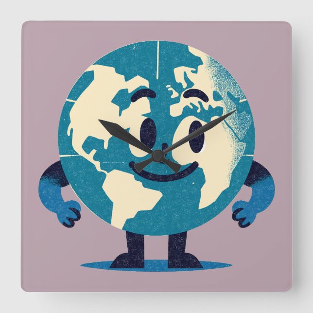  Hello Tiny World Wall Clock (Front)