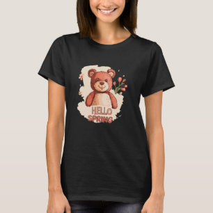 Hello to Blossoms and Sunshine with this Teddy Bea T-Shirt