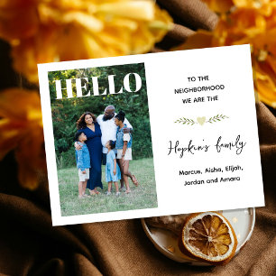 Hello, We’re New to the Neighborhood – Custom Phot Postcard