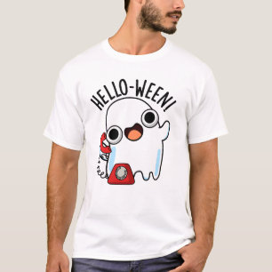 Hello-ween Funny Ghost Pun T-Shirt