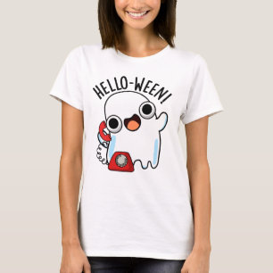 Hello-ween Funny Ghost Pun T-Shirt