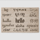 Hello Welcome Doormat in Multiple Languages