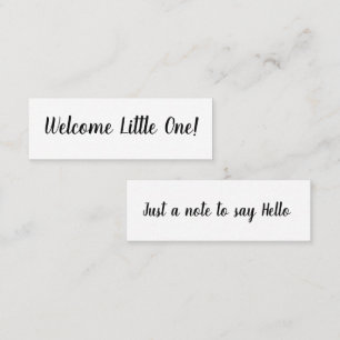 Hello/Welcome Little One   Mini Business Card