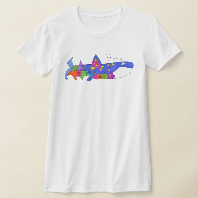 "Hello Whale" T-Shirt (Laydown)