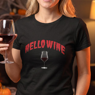 Hello Wine - A Halloween Treat T-Shirt