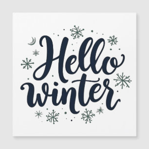 Hello Winter Christmas Snowflake Winter Season