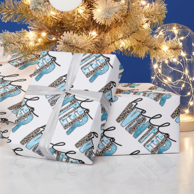 Hello Winter Customise Wrapping Paper (Holidays)