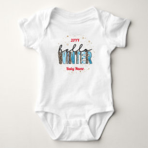 Hello Winter Customize Baby Bodysuit