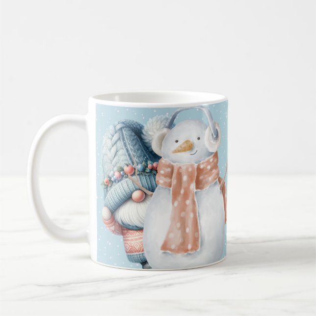 Hello Winter Gnome Mug (Left)