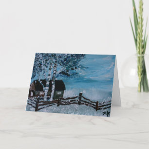 Hello Winter Holiday Card