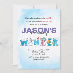 Hello Winter Invitation