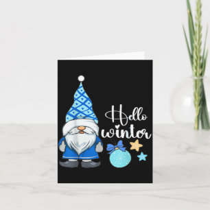 Hello Winter, Nordic Christmas Gnome Card