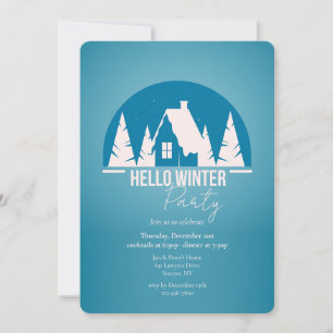 Hello Winter Party Invitations