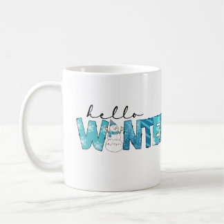 Hello Winter Personalised Coffee Mug