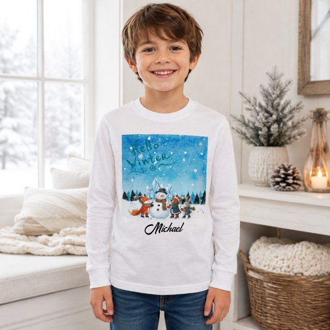 Hello Winter Personalised long sleeves (Creator Uploaded)