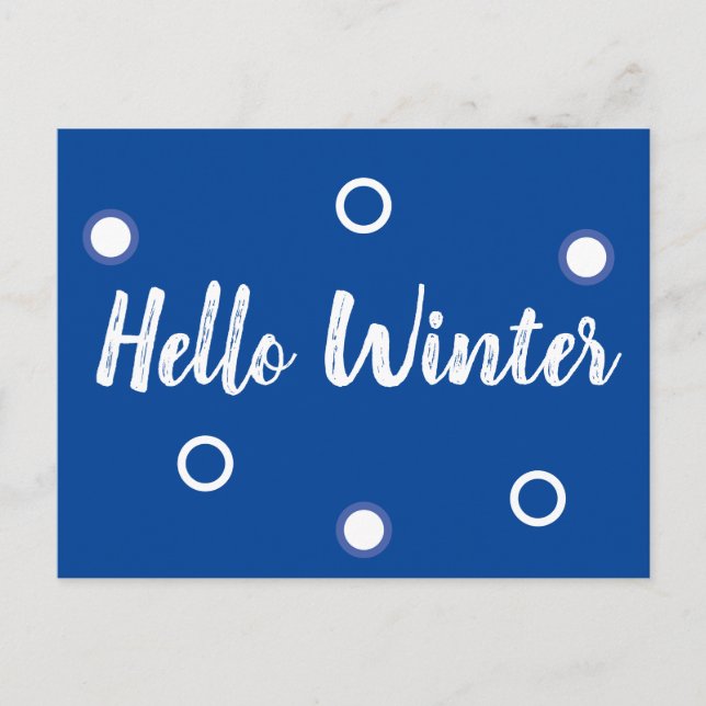 Hello Winter Postcard (Front)