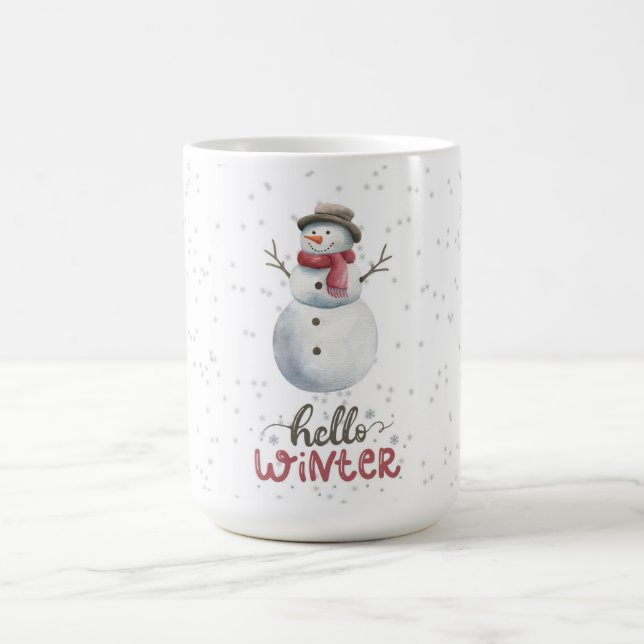 "Hello Winter" Snowman mug (Center)