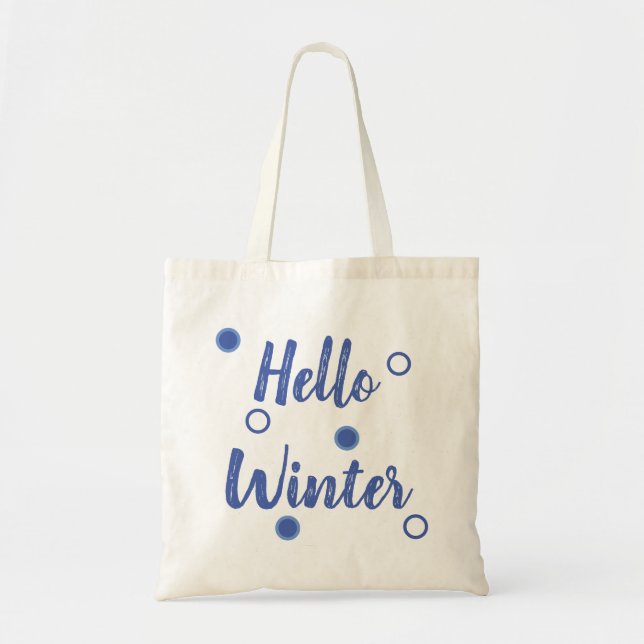 Hello Winter Tote Bag (Front)