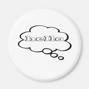 Hello Word Bubble Magnet