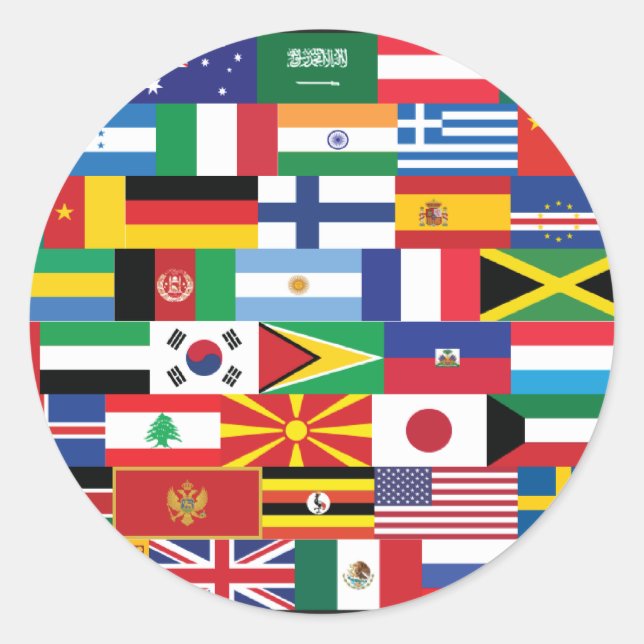 Hello World :) Classic Round Sticker (Front)