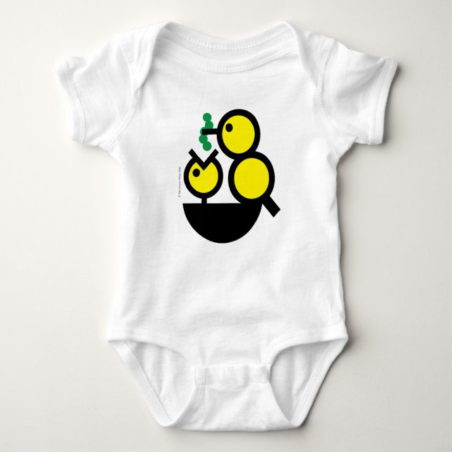 Hello World! Hungry Chick bodysuit (Front)