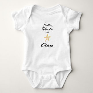 Hello World I am..., Personalized Names Baby Bodie Bodysuit