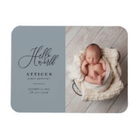 Hello world multi photo modern geometric + script