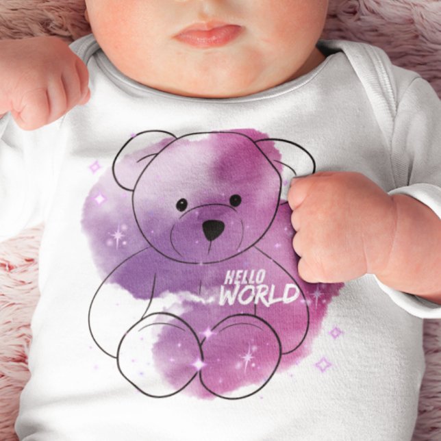 Hello World Mystic Teddy Baby Bodysuit (Creator Uploaded)