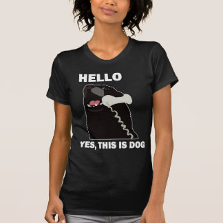 HELLO YES THIS IS DOG telephone phone T-Shirt