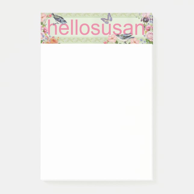 hellosusan Post-It Notes (Front)
