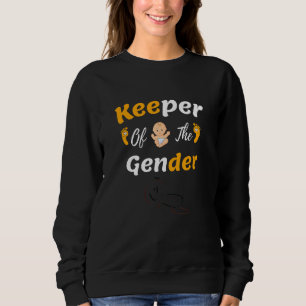 Helloween Keeper Of The Gender Reveal Baby Announc Sweatshirt
