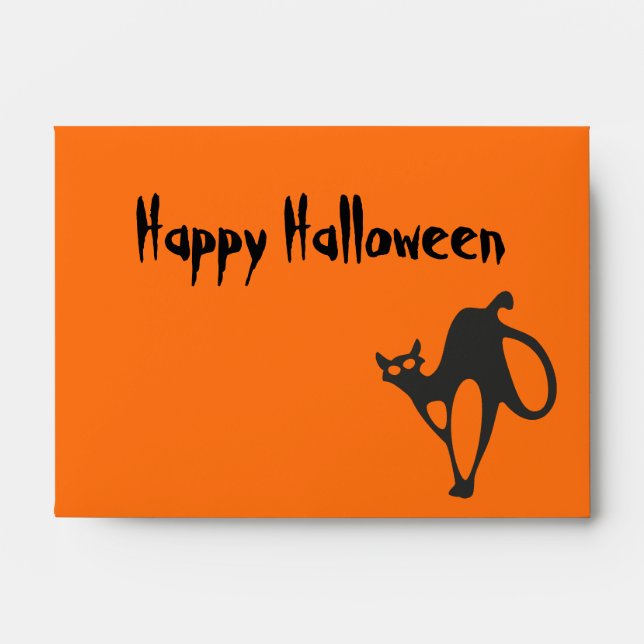 Helloween scary cat envelopes (Front)