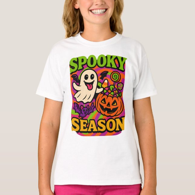 Helloween Spooky Season Retro Clothes Unisex T-Shirt (Front)