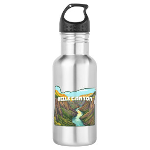 Hells Canyon Oregon Map 532 Ml Water Bottle