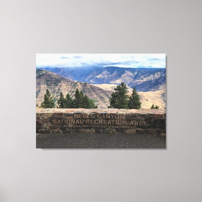 Hells Canyon Scenic Byway, OR Canvas Print (Front)