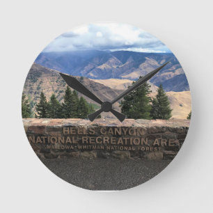 Hells Canyon Scenic Byway, OR Round Clock