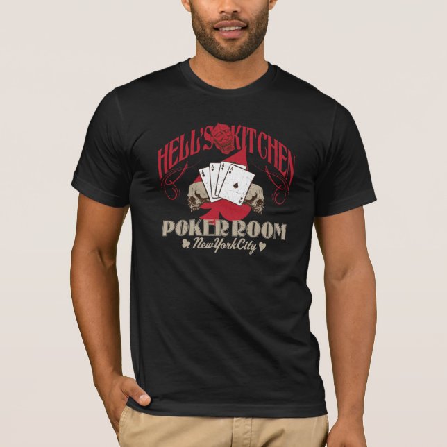 Hells Kitchen Poker Room, New York City T-shirt (Front)